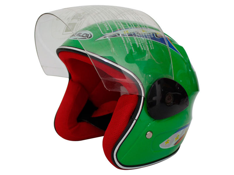 CASCO MASUDA INFANTIL 3/4 MSD-505 COLOR VERDE