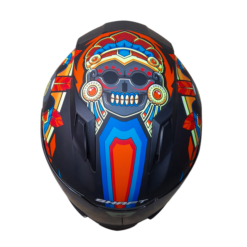 CASCO SHAFT CERRADO SH571 TALLA M QUETXAL NARANJA NEON