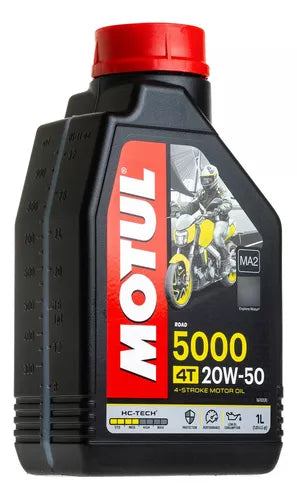 ACEITE MOTUL 4 TIEMPOS 5000 20W50 1LT SEMI SINTETICO