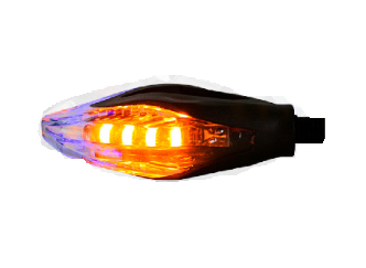 DIRECCIONAL IRON RACING LEDS IR017 LUZ AMARILLA/AZUL