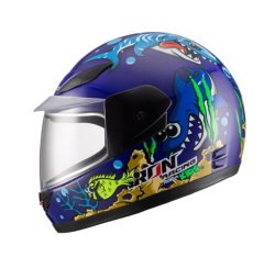 CASCO MASUDA INFANTIL CERRADO IR-109 AQUA KIDS COLOR AZUL