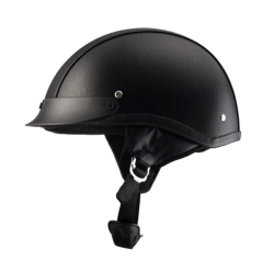 CASCO MASUDA CACHUCHA CHOPPER IR-150 COLOR NEGRO PIEL DOT