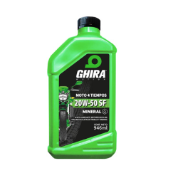 ACEITE GHIRA 4T 20W50 MINERAL 946ML