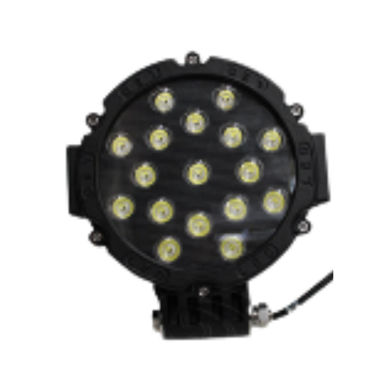 FARO 17 LEDS REDONDO 7" 51W 9-32W NEGRO